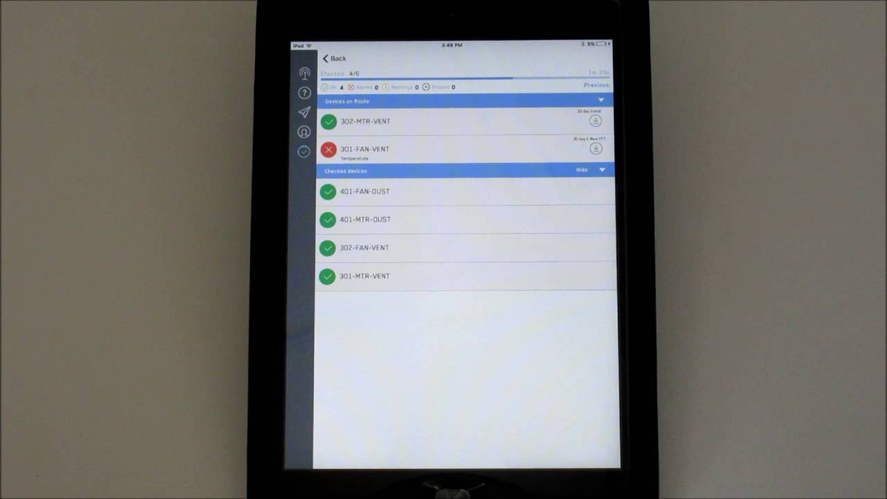 i-ALERT2 App - Executing a Route