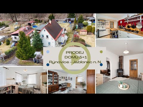 Video Prodej rodinného domu 5+1 se zahradou 941m2 v Rýnovicích v Jablonci n. N.