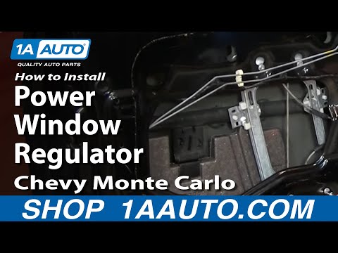 How To Install Repair Power Window Regulator Chevy Monte Carlo 00-07 1AAuto.com