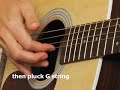 How to play Acoustic Guitar Lesson basic finger picking