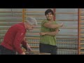 Дубна - бадминтон на уроке физкультуры в школе