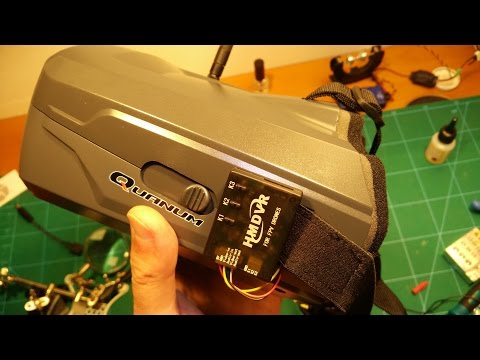 How to add a DVR to your Quanum Cyclops FPV Goggles (by Banggood)!
