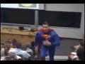 Superman Makes Appearance at College Lecture