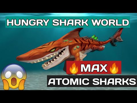 HUNGRY SHARKS WORLD-Featuring a max-level #AtomicShark🔥