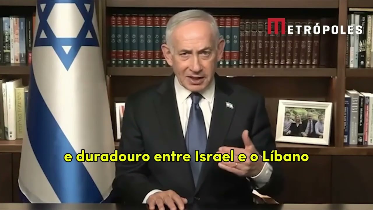 "Continuaremos a atacar o Hezbollah com força", diz Netanyahu em meio a negociações com o Líbano