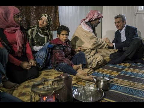 UN refugee chief urges focus on Syria crisis during Jordan visit