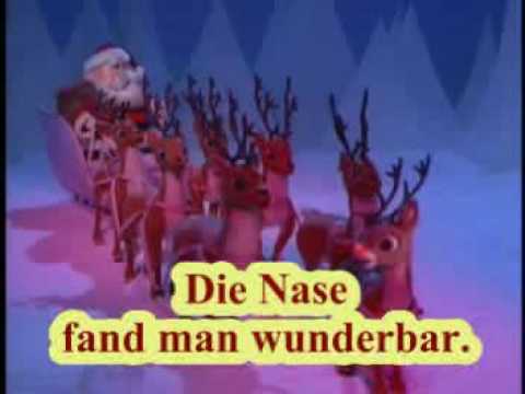Rudolf - Rudolf, das kleine Rentier mit der leuchtend roten Nas. konnte man von weitem sehen die anderen hatten ihren Spaß. Alle in der Rentierherde lachten über ihn ...