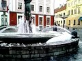 Foam in the fountain in Tartu, Estonia
