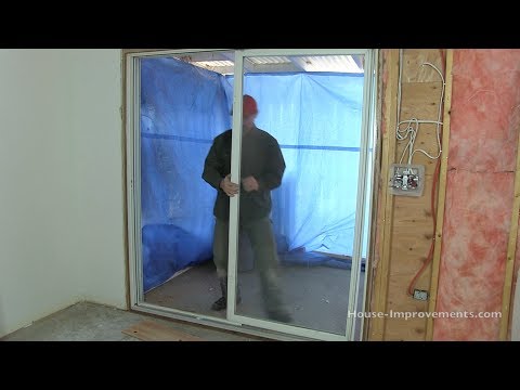 how to remove a sliding glass door