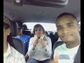 T Dot in the car