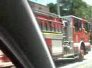 Toronto Fire P343 riding the rails on the St Clair Right of Way Toronto Fire P343 riding the rails on the St Clair Right of Way