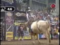 Zack Brown rides Tighty Whitey for 87.25 and gets hung up a few seconds.
