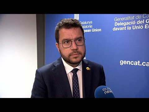 Spanien: Pere Aragonès, Kataloniens Regionalpräsident, zu Gesprächen mit der EU in Brüssel
