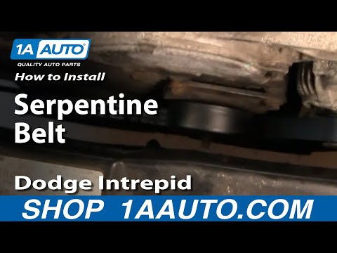 How to Install Replace Serpentine Belt Dodge Intrepid 93-97 1AAuto.com