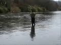Landing a Rainbow Trout on the Tongariro