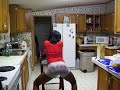 keke crunk up in da kitchen doin da bootymeat!!!