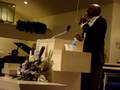 Pastor Cornelius Clark just sangin'