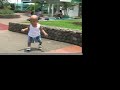 no sound!!! video of pramana walking at pool ... he likes the water