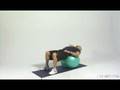 Stability Ball Alternating Crunches Oblique