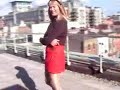 Red Wrap-Over Mini Skirt Part 1 Red Wrap-Over Mini Skirt Part 1