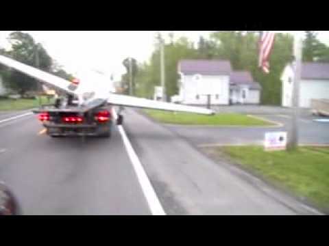 1950 vintage Navion plane N5146K crash crashes into mailbox in Cicero New York!