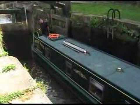 Working a Lock on the Rochdale Canal