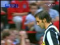 Bel numero di Alex Del Piero ad Old Trafford Bel numero di Alex Del Piero ad Old Trafford