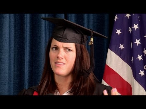 stewart - KStew gives graduates some words of wisdom for the real world!! Subscribe to BarelyPolitical! http://bit.ly/Nf8avU The Key of Awesome playlist! http://bit.ly...