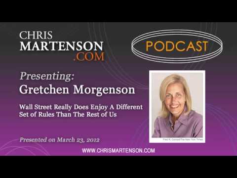 gretchen morgenson - Gretchen Morgenson has earned a Pulitzer-winning career from exposing abuse and conflicts of interest on Wall Street. In this interview, she confirms that th...