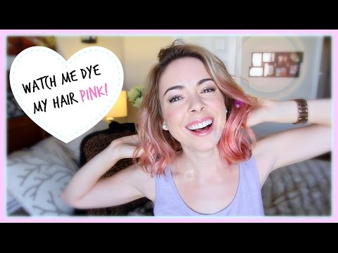 how to dye ends pink
