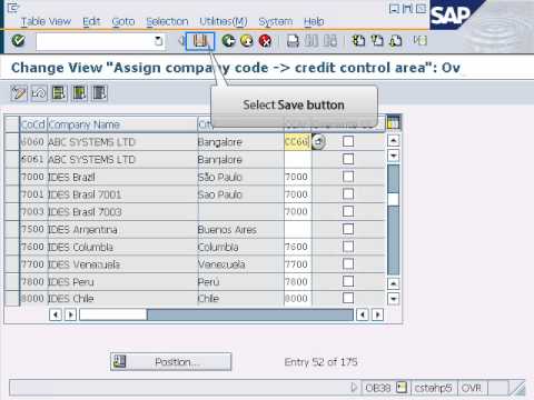 how to define credit control area in sap