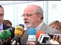 Marcelino Iglesias, acompañado consejero de Obras Públicas, urbanismo y Transportes, Alfonso Vicente,consejero de Economía, Hacienda y Empleo, Alberto Larraz, ha visitado Caladero.