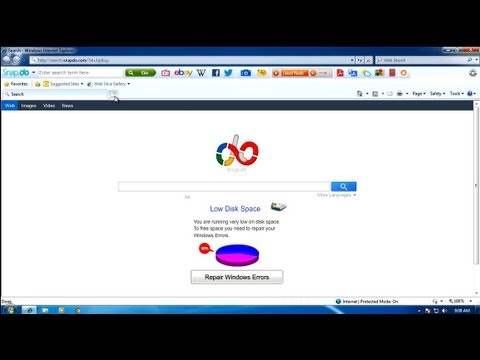 how to remove snap do from ie