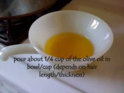 how to olive oil hair mask