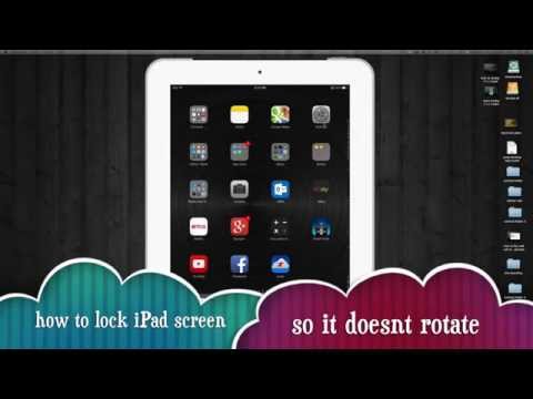 how to turn rotation lock off on ipad