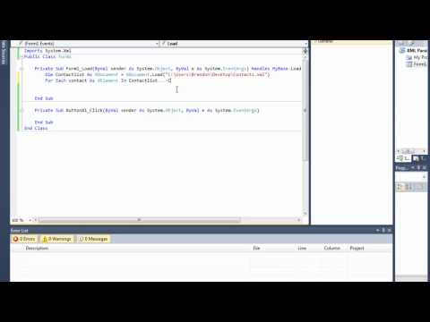 how to read xml file in vb.net