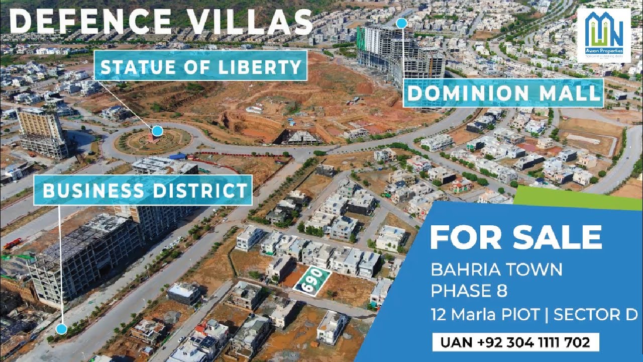 12 Marla Plot For Sale | Sector D | Phase 8 , Bahria Town Islamabad.