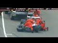 drama in the final laps of the 93rd indianapolis 500. rafael matos and vitor meira collide in turn 1, sending meira in and onto the wall. both driver's were taken to hospital