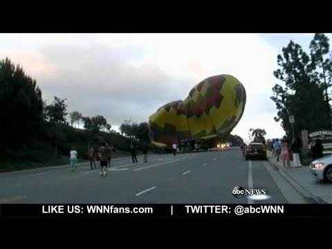 Hot Air Balloon Accident on Video