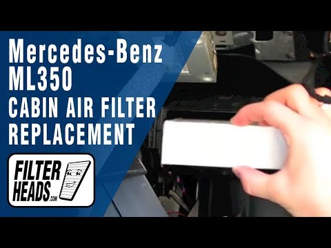 Cabin air filter replacement- Mercedes-Benz ML350