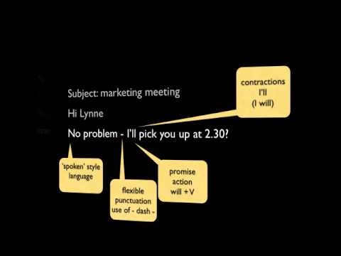 how to write business email