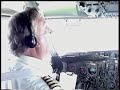 twa b 727 landing at stl cockpit view