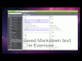 「@wastemobile：（話說這視頻好久了，一直沒真正出現） EverMarkdown for Mac: http://t.co/AUNRptoq 讓 Evernote 能夠使用 Markdown 編輯、多頁籤、雙欄即時預覽，還能更換呈現格式的軟體，真的出現我會買單。」