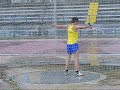 lan�amento do disco/1kg do atleta ant�nio silva, do cdcss pinheiro, no campeonato distrital de iniciados da associa��o de atletismo da guarda, seia 25-05-08