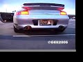 Porsche cherry red exhaust