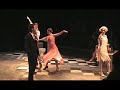 natalie weiss (junior) as queenie, nathan gardner (freshman) as black, and dancers geo seery and lisa rohinsky perform the beginning of 