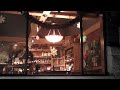through the window