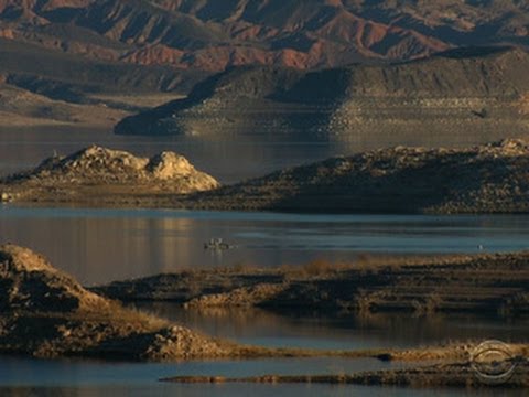 drought - Satellite photos show the Colorado River, which feeds Nevada's Lake Mead, is drying up, meaning the lake is rapidly shrinking. The lake provides water for 20...