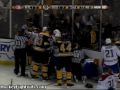 Mike Komisarek hits Milan Lucic from behind, Lucic jumps Komisarek 04/09/2009