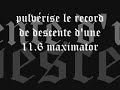 mr igloo r�sidant � metz (aka metzside) sablon effectue un record de vitesse pour descendre une 11,6 maximator (0,5 litre),en 12 secondes il descend la 11,6 cul sec...il reste que la mousse.mr igloo aka 11,6 serail killa

musique tiz-on recordz 

www.myspace.com/tizonrecordz

http://tizon.free.fr